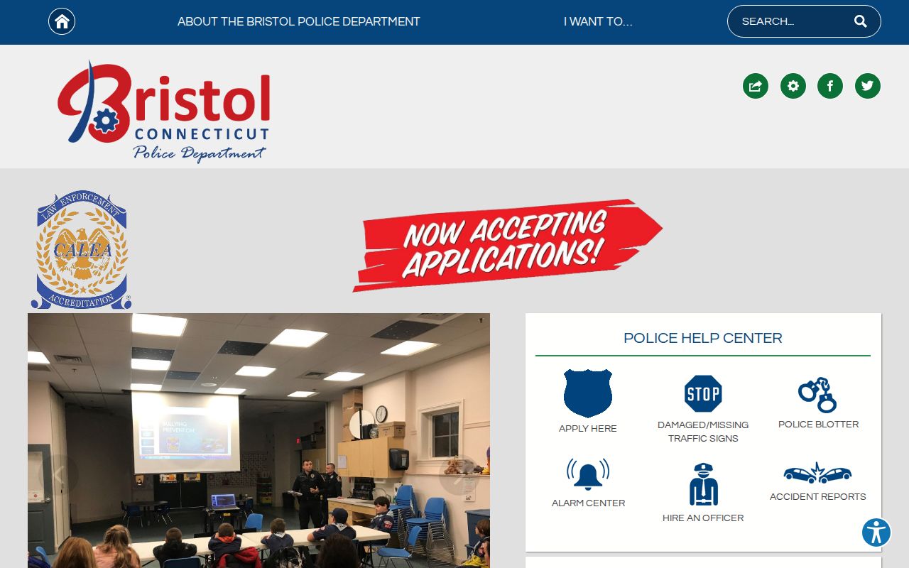 City of Bristol inmate and arrest records Bristol Police Department homepage